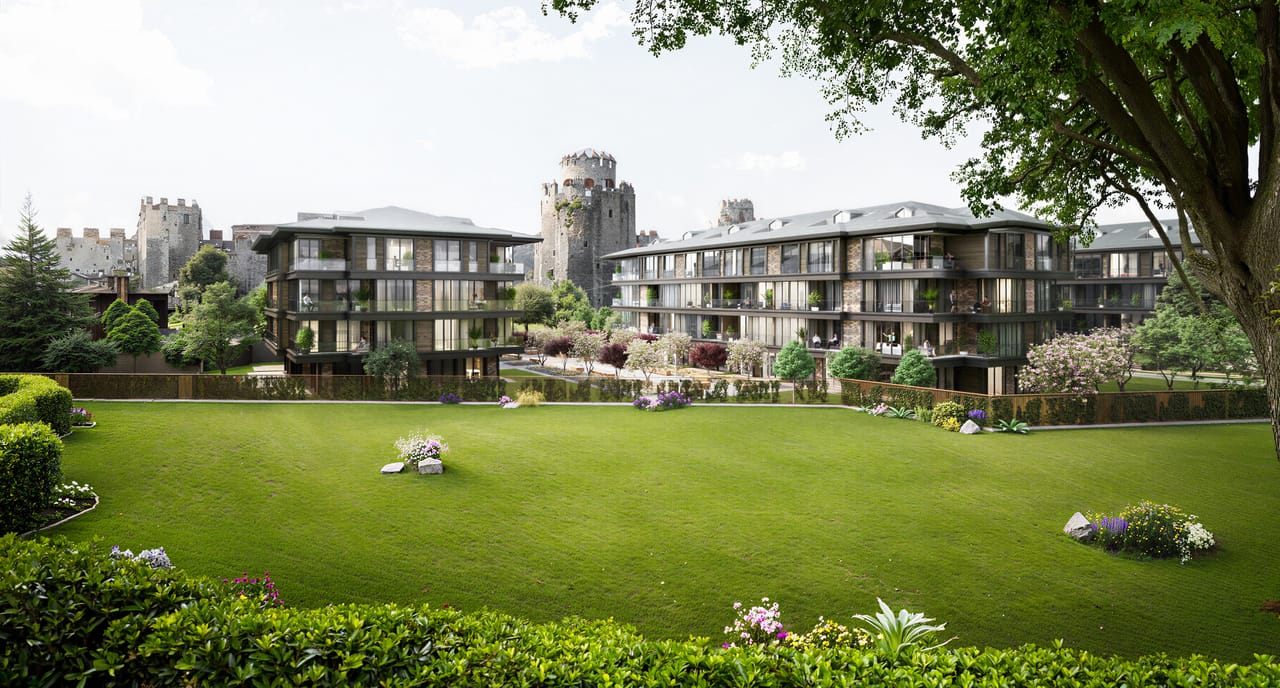 European courtyard residential complex