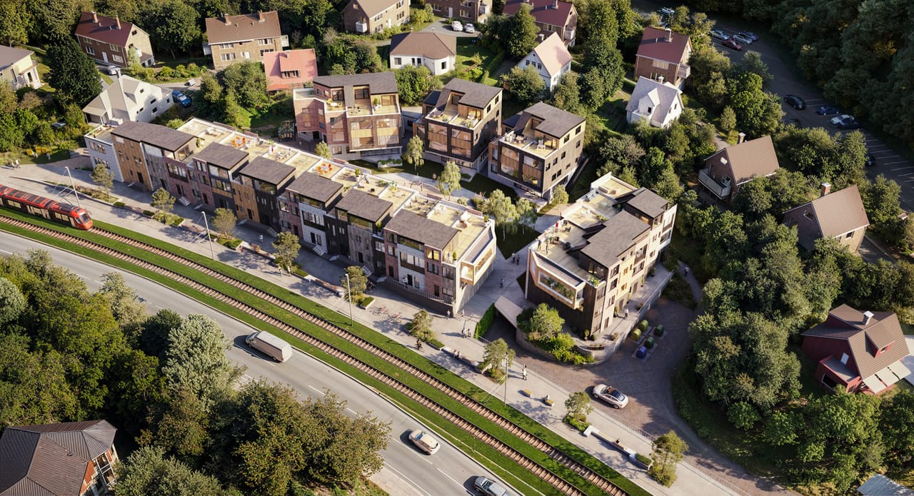 European residential complex