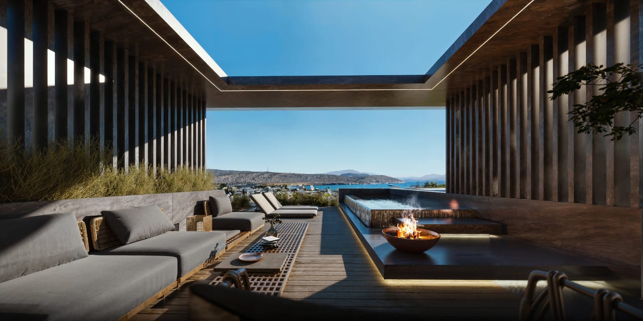 Spanish beachfront villa exterior